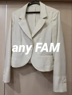 anyfam アイボリー ショートジャケット Mサイズ