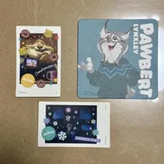 ズートピア　コースターとステッカー３点セット