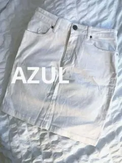 AZUL アズール　タイトスカート　スリット　ミニスカート　ホワイト　Sサイズのサムネイル