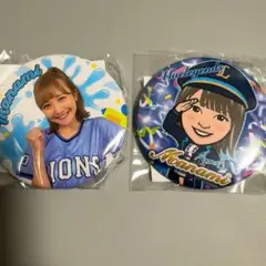 埼玉西武ライオンズ　bluelegends 缶バッジ　2個セット　manami