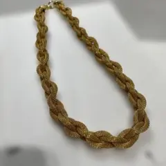 ANNE KLEIN ゴールドカラー メッシュ ネックレスのサムネイル