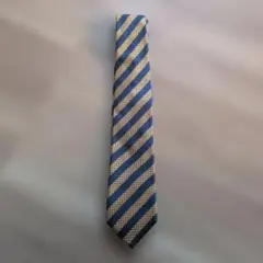 【美品】BALDI ネイビーゴールドストライプネクタイ