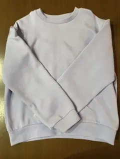 無印良品　薄紫　スウェットシャツ