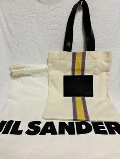 JIL SANDER ストライプトートバッグ(保存袋付き)のサムネイル