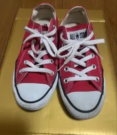 ALL STAR レッド ローカット スニーカー　USED