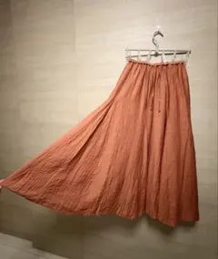 美品COLLAGE GALLARDAGALANTE テラコッタ ロングスカート