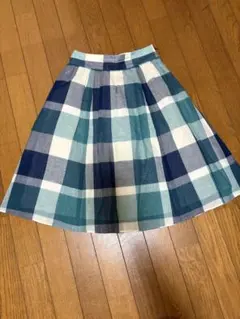 ブルーレーベルクレストブリッジ 爽やかチェック柄 フレアスカートのサムネイル