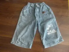 値下げ　春物準備　140cm　デニムハーフパンツ　PIPERS ビンテージ