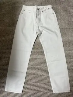 GU MEN ホワイトデニムパンツ ストレートレッグ 29（73.5cm）