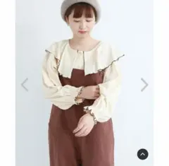 【新品】サマンサモスモス　2way ビッグカラー　カットソー　パイピング　フリル