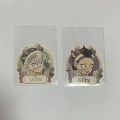 鬼滅の刃 クリスマス 2025 ステッカー 不死川実弥　不死川玄弥　2点セット