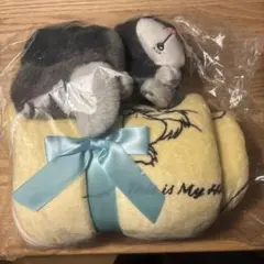 ハッピーくじ にゃんにゃんラスト 賞 ぬいぐるみ付きブランケット