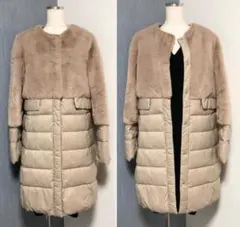 RESPIGHI レスピーギ 新品タグ付き ダウンコート サイズ38 ファー 