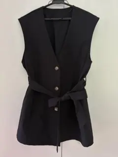 GU ベルテッド ジレ ブラック M