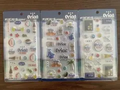 【新品未開封】沖縄限定 オリオンビール ぷっくりシール 公式 3種セット