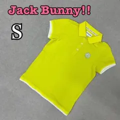★中古品★ Jack Bunny!! ポロシャツ　半袖　イエロー　レディース　S