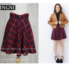 INGNI/新品タグ付き/チェック柄ミニスカート