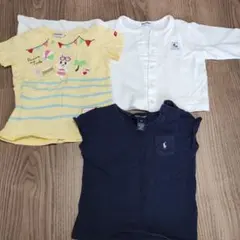 Ralph Lauren 　ミキハウス　ファミリアTシャツ90サイズ 3枚セット
