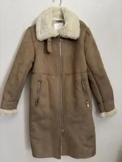 ZARA WOMAN ムートンコート ベージュ