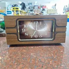 【雀天狗様専用】ウッド調 アナログ置時計