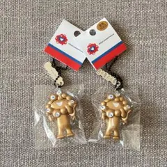 EXPO2025 ミャクミャク立体PVCキーホルダープレート付き　ゴールド