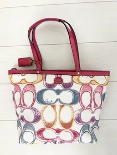 COACH カーリー・シグネチャー・オプティックプリント Y2K 