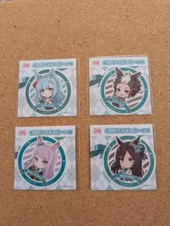 ウマ娘 セブンイレブン オリジナルステッカー ４枚セット