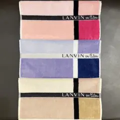 ランバンオンブルー 新品未使用 タオルハンカチ 3枚セットのサムネイル