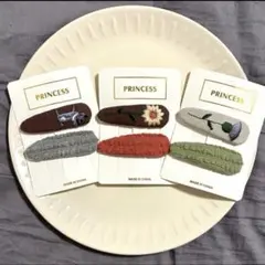 パッチンピン 6本 キッズ ベビー ヘアピン ヘアアクセ シンプル プチプラ