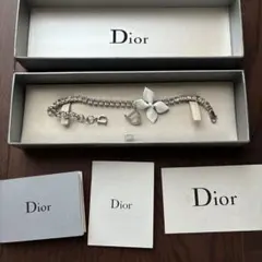 【未使用・箱付】Christian Dior ディオール Dロゴ ブレスレット