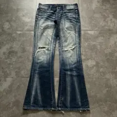 00s VANQUISH low-rise flared denim swag - メルカリ