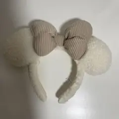 ディズニー ミニー カチューシャ モフモフ