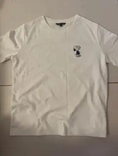 未使用級 ブルックスブラザーズ スヌーピー PEANUTS Tシャツ 刺繍ロゴ