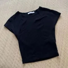 ZARA 黒 半袖Tシャツ Sサイズ　クロップド