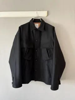 【安い】メルトンジャケット　黒色/ブラック