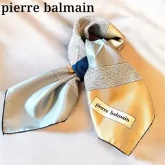 【未使用★タグ付】Pierre Balmain スカーフ 幾何学模様 シルク