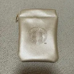【新品】スターバックス ミニポーチ ゴールド