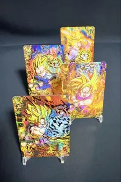 SDBH（スーパードラゴンボールヒーローズ）旧弾リメイクサイヤ人4枚セット 美品
