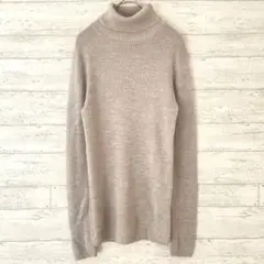 ムジルシリョウヒン MUJI タートルネック セーター 【L】 リブニット 無地