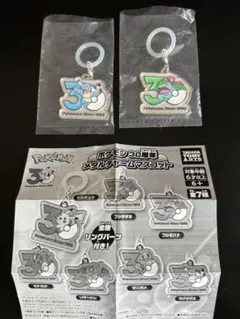 ポケモン30周年　メタルチャームマスコット　フシギバナ　カメックス　2点セット