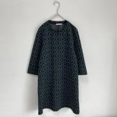 Zara Trafaluc】幾何学模様　ダイアモンドパターン　チュニック　ワンピ