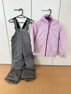 Columbia 子ども用スキーウェア セットS 130薄いピンク　帽子おまけ有