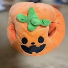 ダイソー ふわふわカボチャのペット帽子 ハロウィン カボチャ 小型犬 猫用