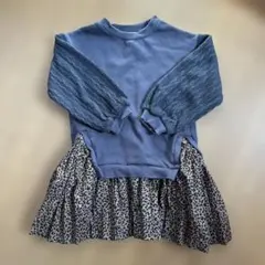 petit main 110cm スウェットワンピース