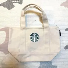 Starbucks キャンバスミニトートバッグ ベージュ