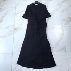 美品♡ケイシラハタ スタイリング シースルーカシュクールワンピース 定価3.2万