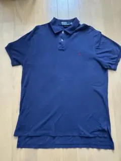 90-00's old Ralph lauren ポロシャツ　濃紺　L