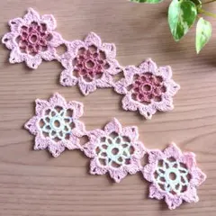 No.239　レース編み　ドイリー　モチーフ　ハンドメイド