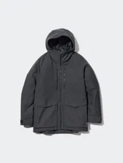 UNIQLO ハイブリッドダウンパーカ　ダークグレー　L