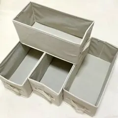 不織布収納ボックス 4個